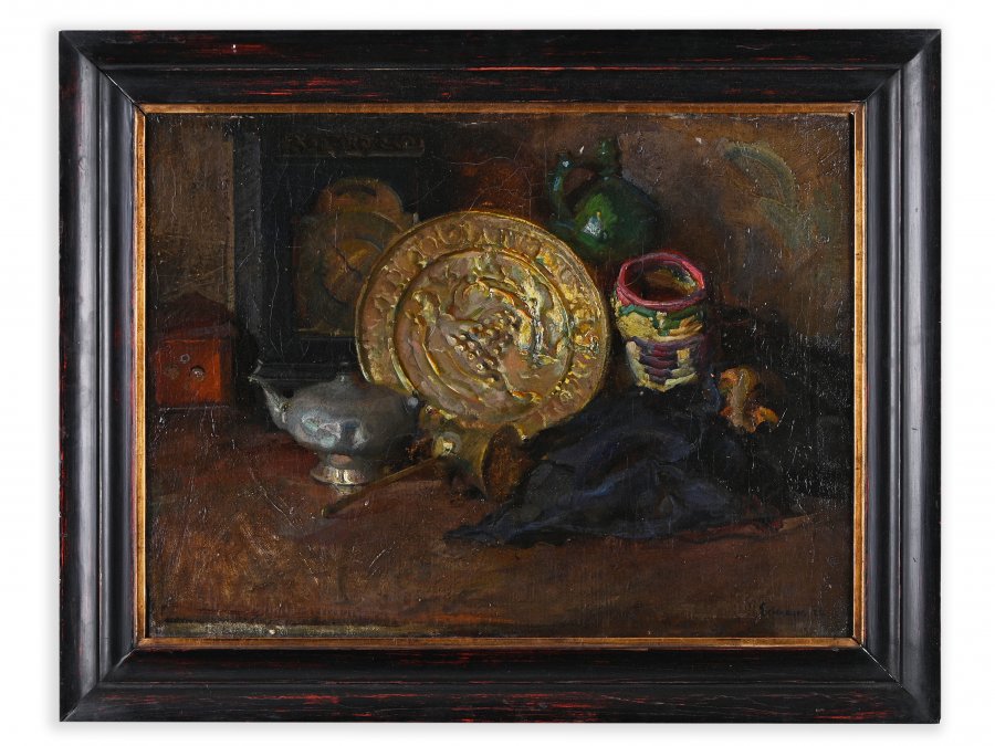 STILL LIFE WITH A GOLDEN PLATE