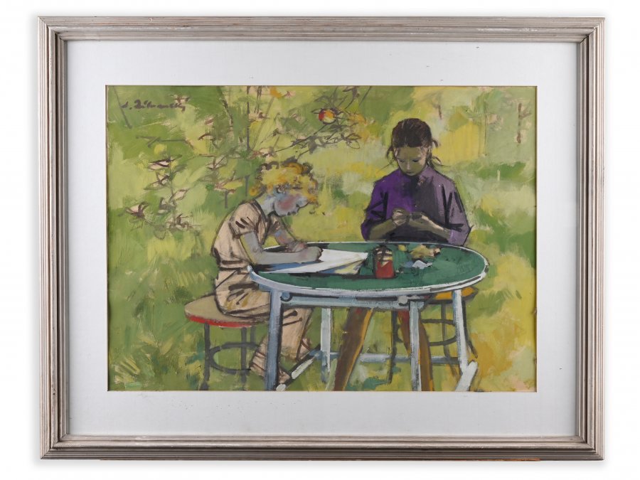 CHILDREN AT A TABLE