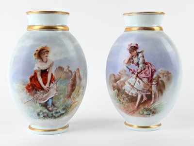 PAIR VASES