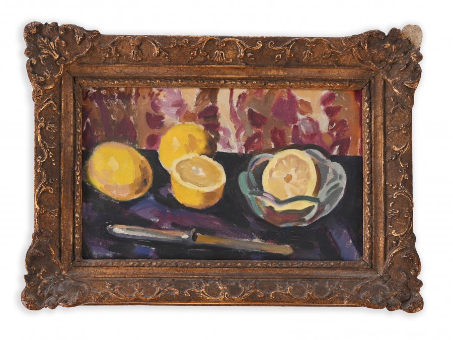 STILL LIFE WITH A SLICED LEMON