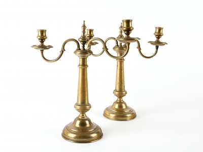 PAIR CANDELABRAS