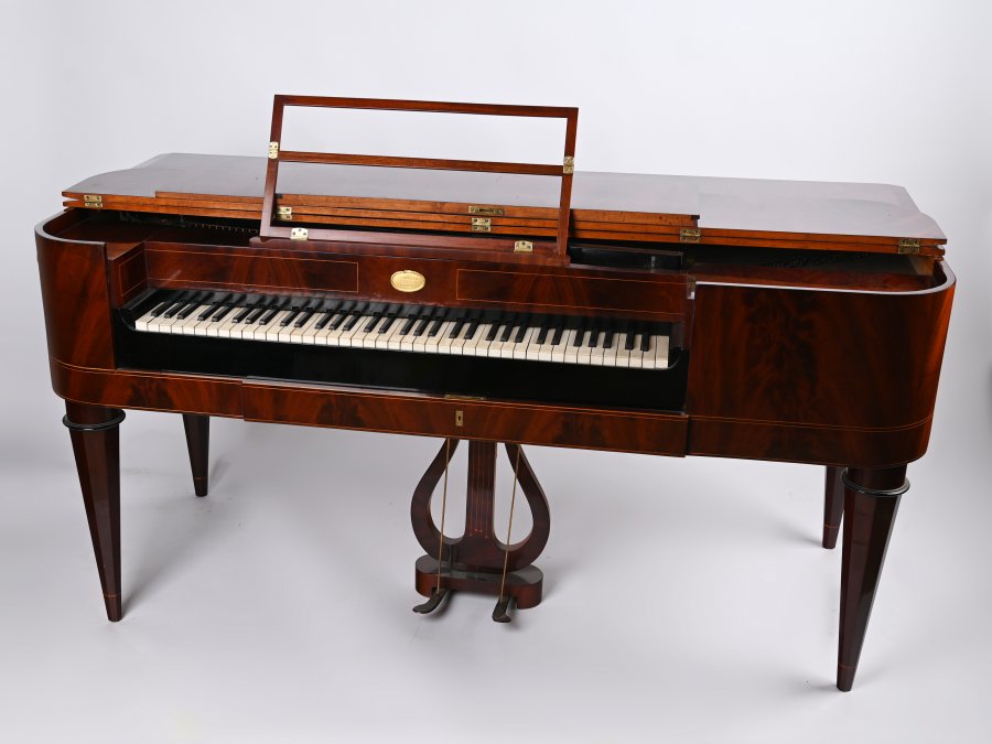 A BIEDERMEIER TABLE PIANO