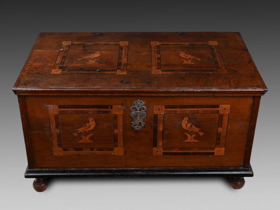 INLAID FOLK CHEST