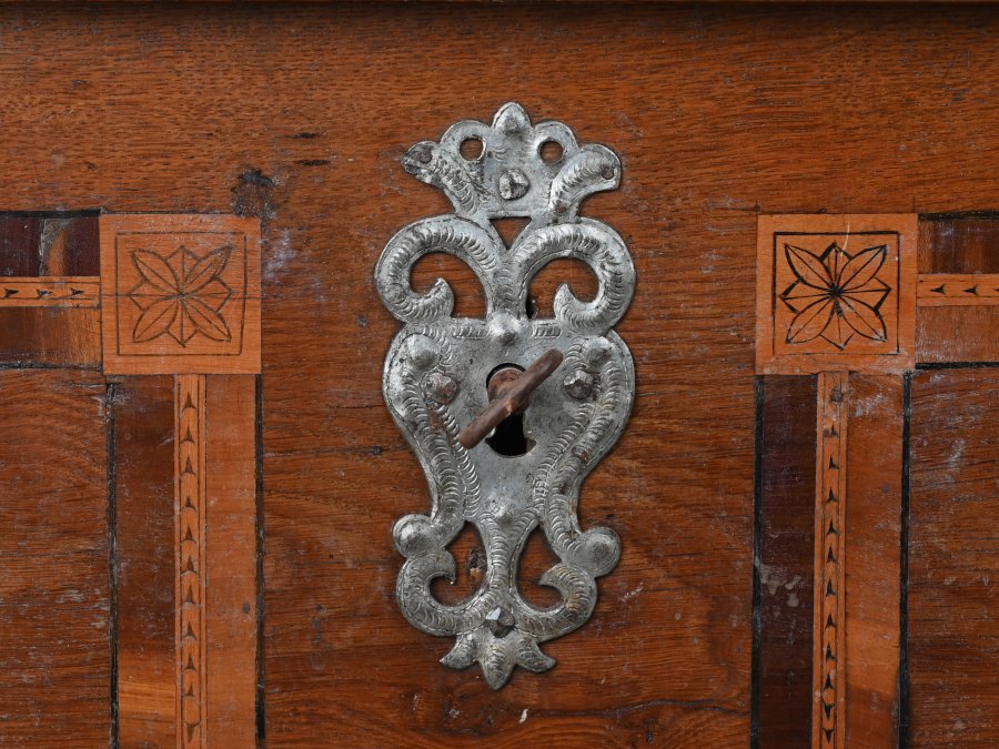 INLAID FOLK CHEST