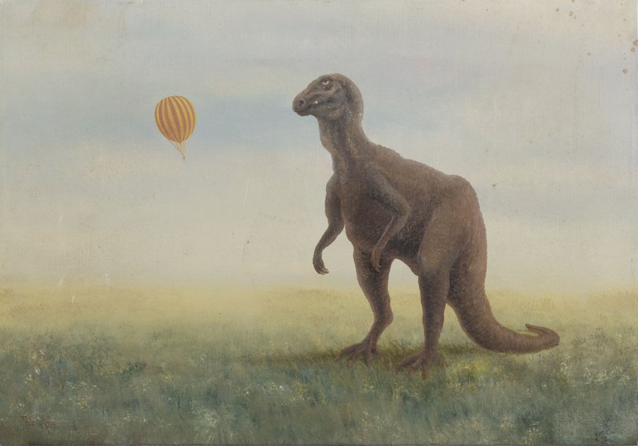 BALLOON AND A DINOSAUR