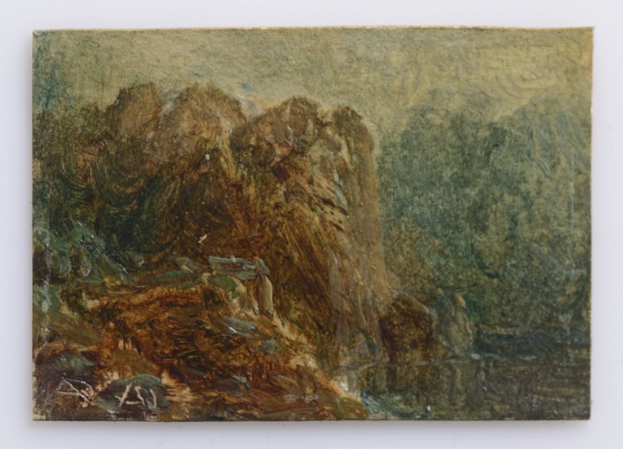 Three Miniatures of Mountain Landscapes