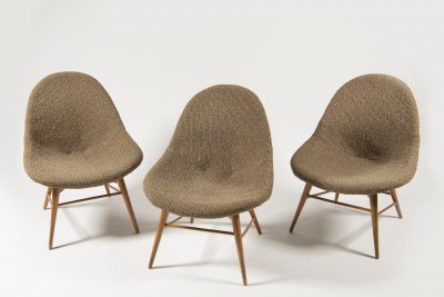 SET OF THREE DESIGN CHAIRS