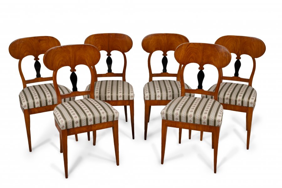 SIX BIEDERMEIER CHAIRS