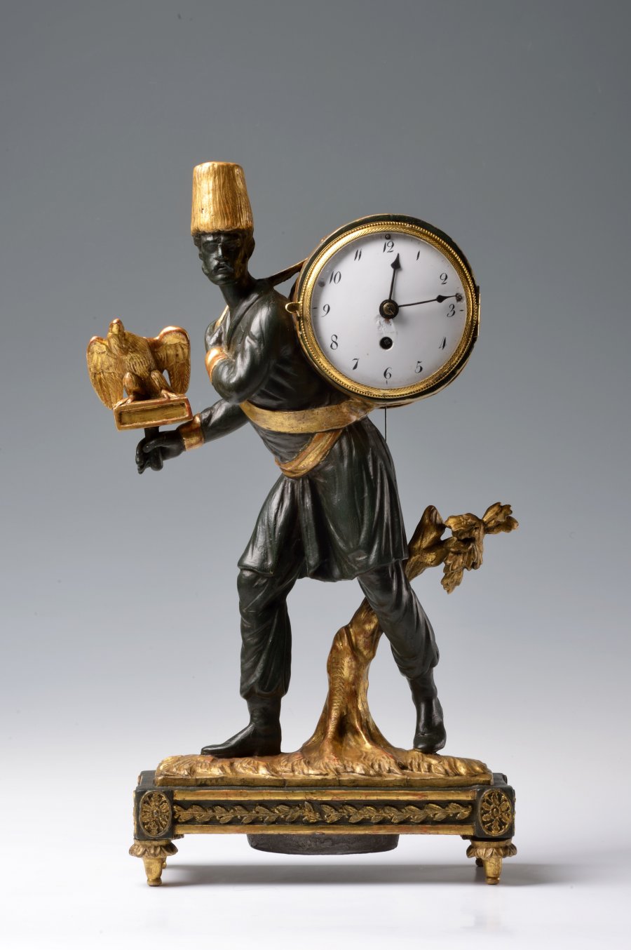 AN EMPIRE TABLE CLOCK