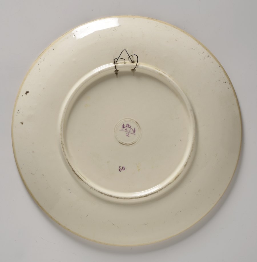 A PLATE WITH A STAG MOTIF