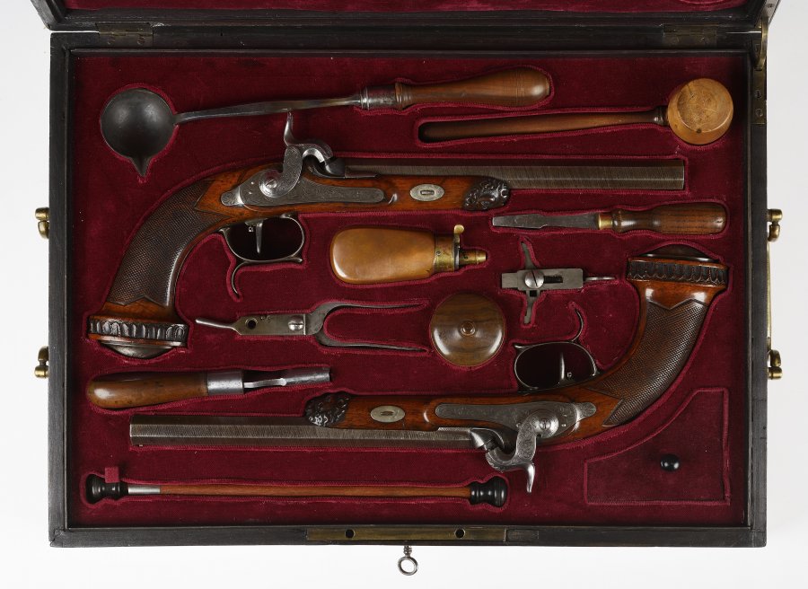 A Pair of Percussion Pistols