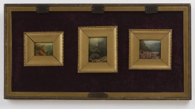 Three Miniatures of Mountain Landscapes