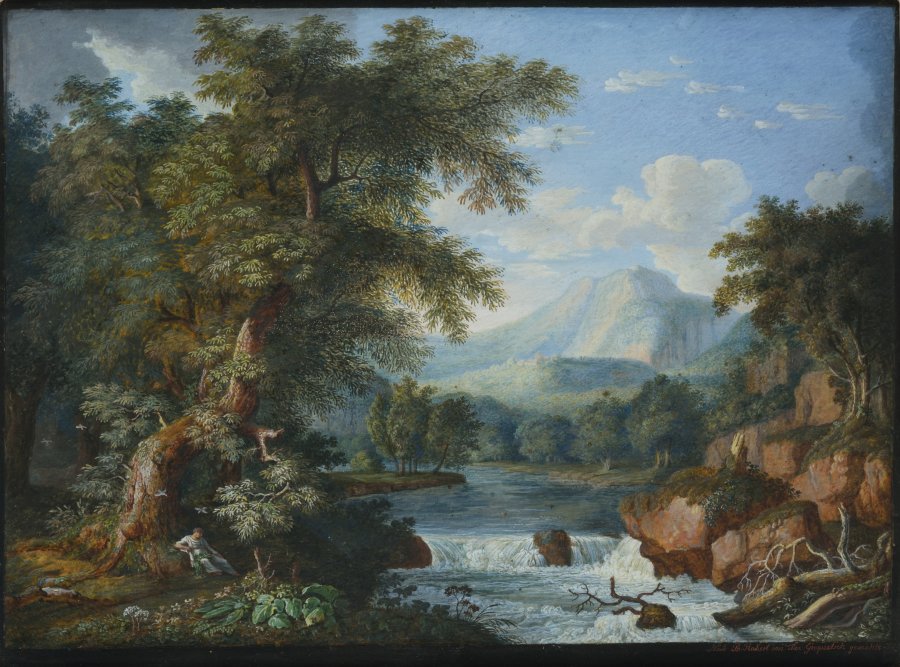 LANDSCAPE WITH A HERMIT