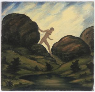 FEMALE NUDE IN THE LANDSCAPE