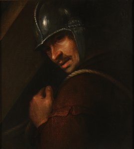 A HALF-PORTRAIT OF A SOLDIER