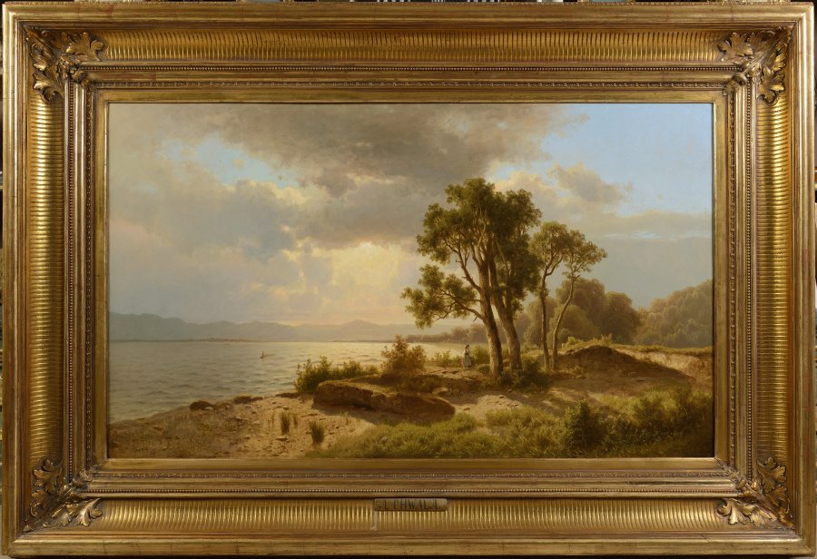 Landschaft mit See