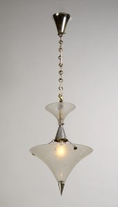 Hanging light fixture, Art Deco style