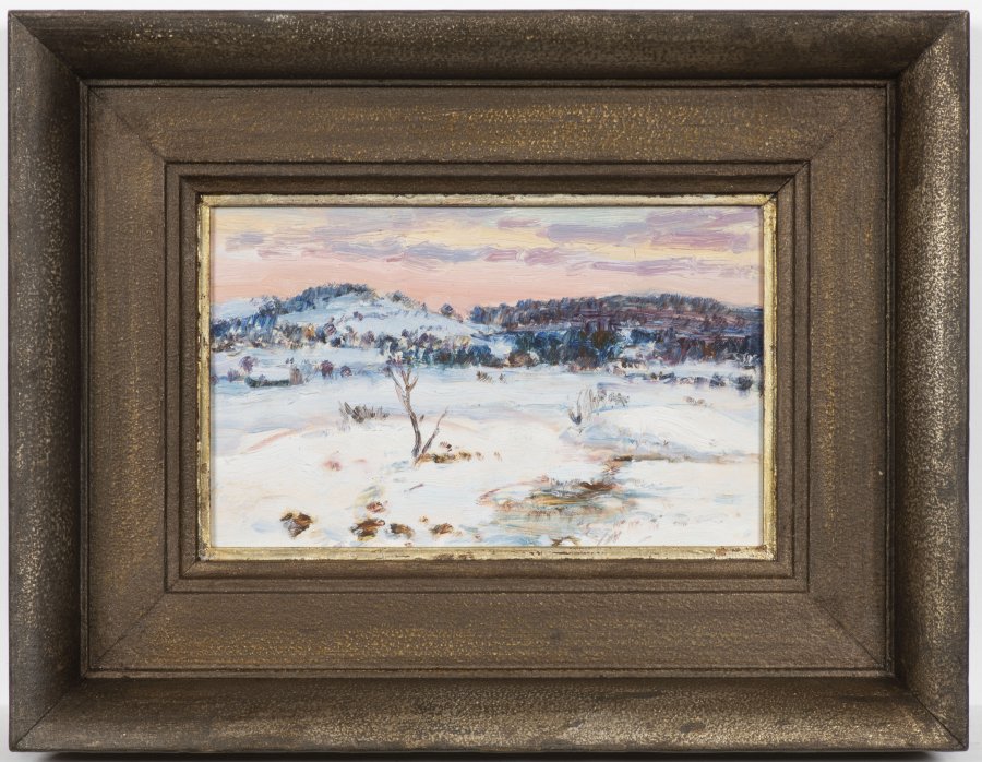 WINTER LANDSCAPE WITH AFTERGLOW