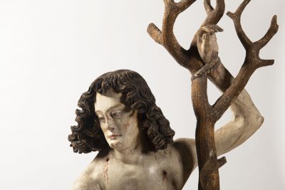 A SCULPTURE OF SAINT SEBASTIAN