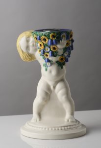 A Putti Candleholder 