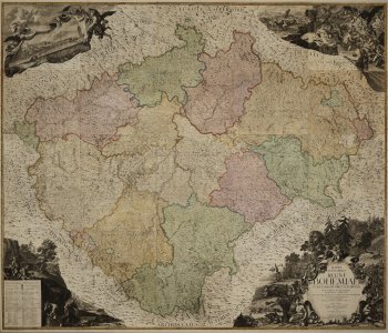 Karte des böhmischen Königreichs 