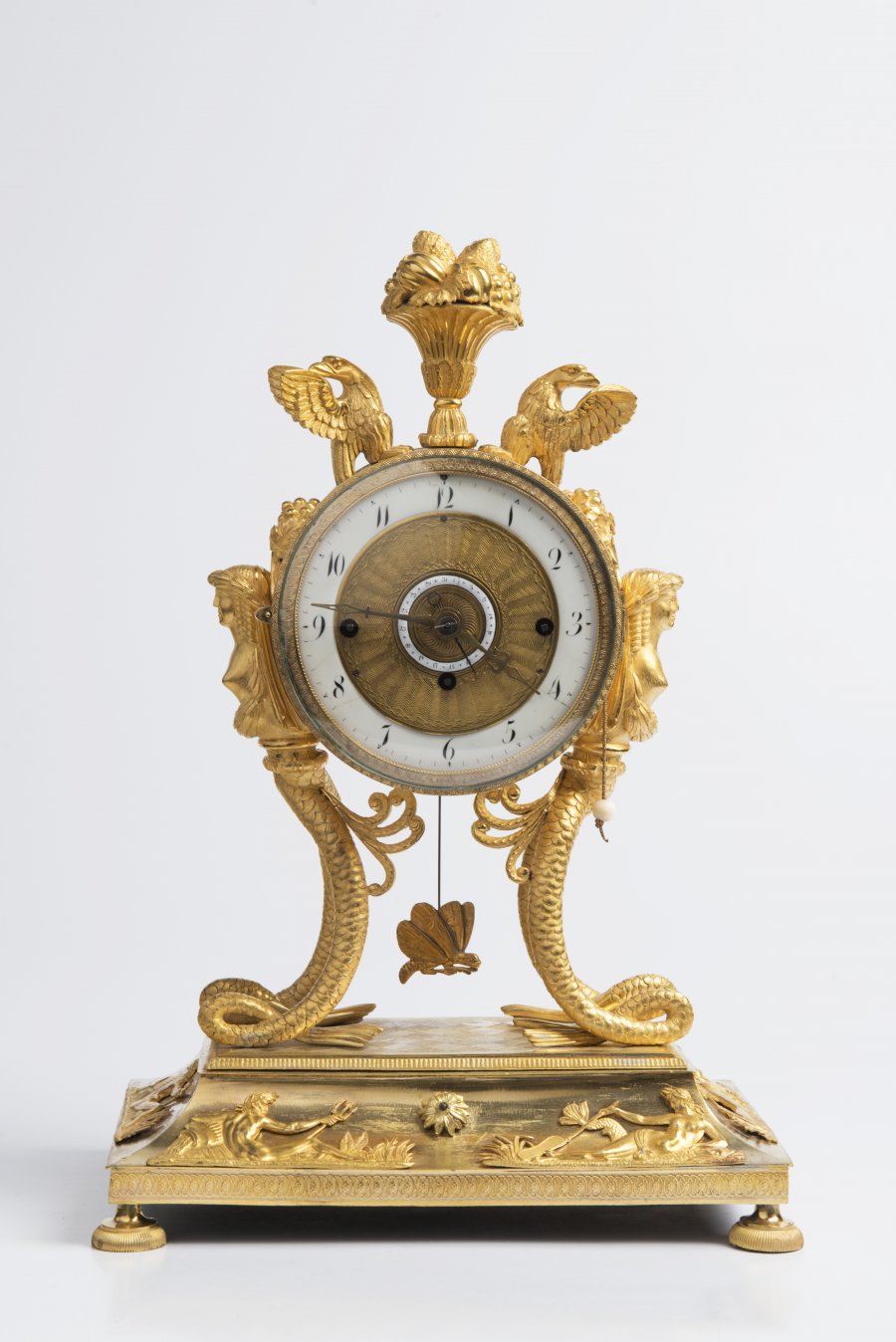 AN EMPIRE TABLE CLOCK