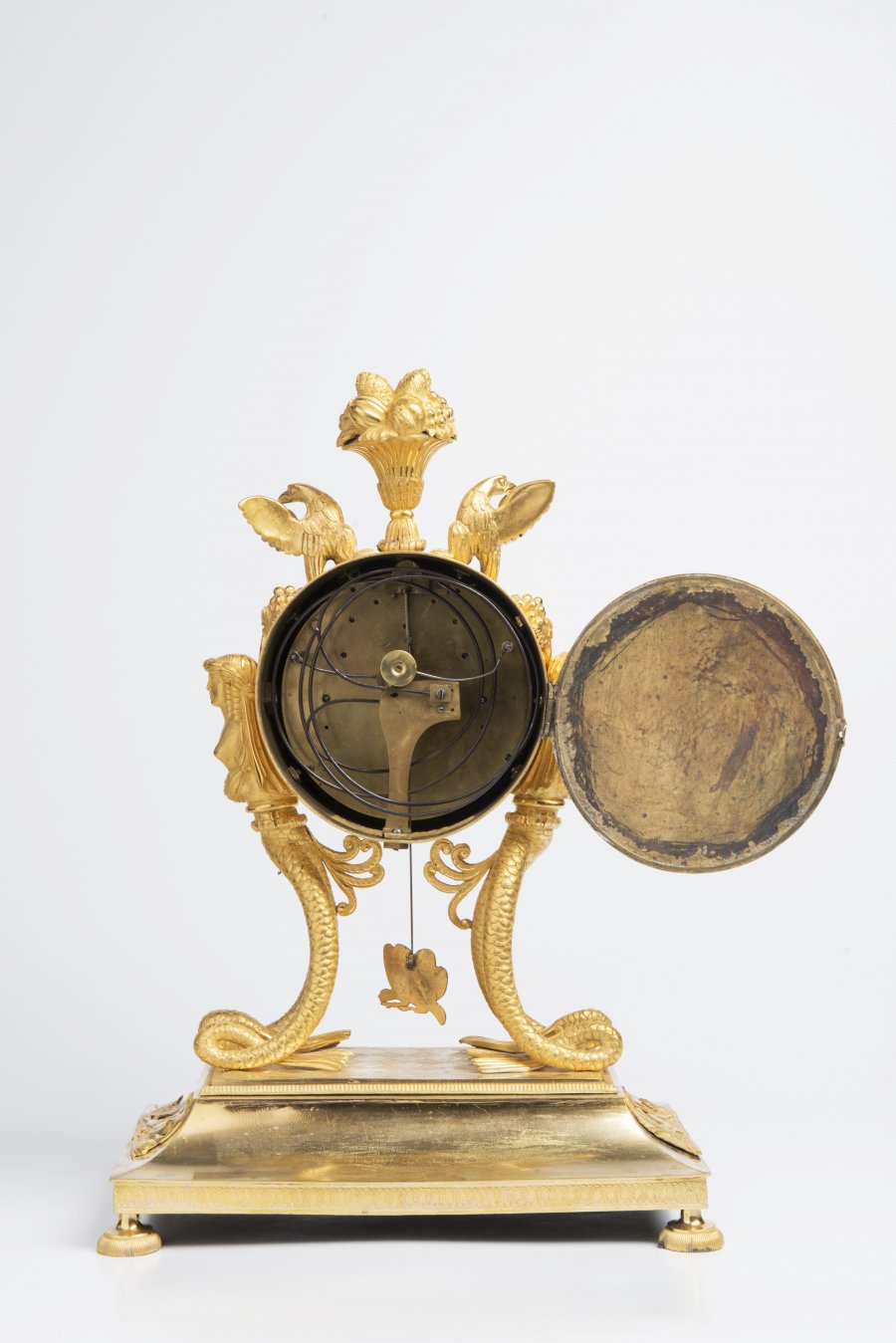 AN EMPIRE TABLE CLOCK