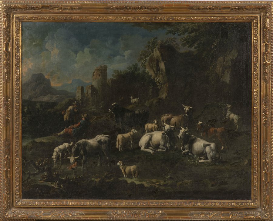 SHEPHERDS UNDER A CASTLE