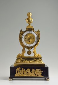 AN EMPIRE TABLE CLOCK