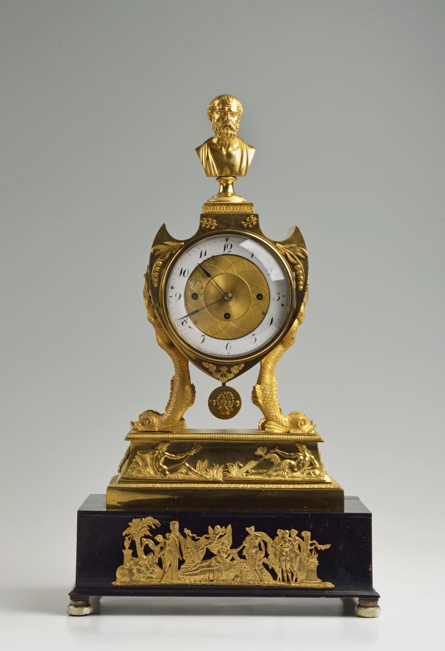 AN EMPIRE TABLE CLOCK