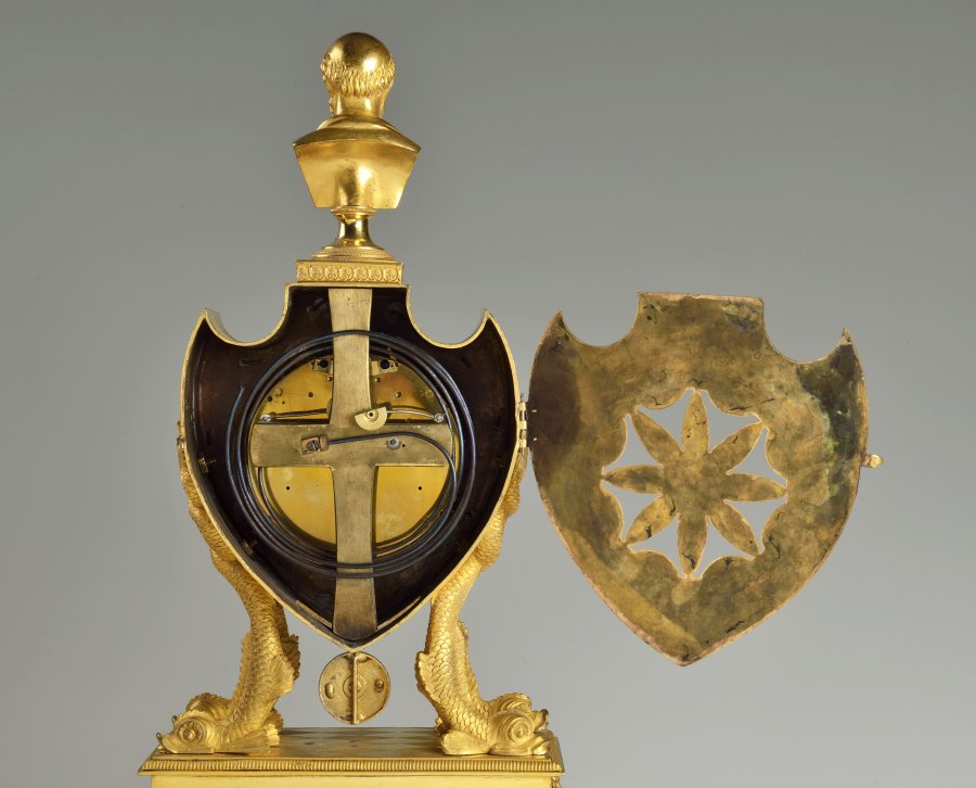 AN EMPIRE TABLE CLOCK