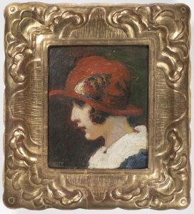 PORTRAIT OF A WOMAN WITH A HAT