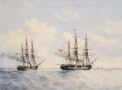 SCHWARZENBERG AND RADETZKY FRIGATES BY HELGOLAND