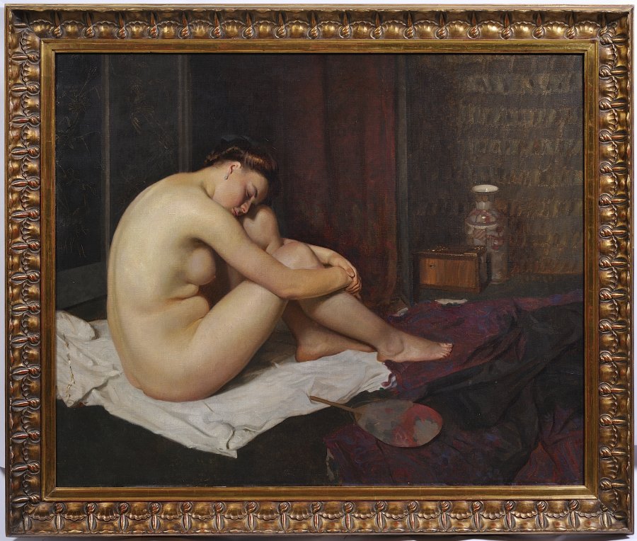 SEATED FEMALE NUDE