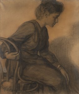 A SITTING WOMAN LIKENESS