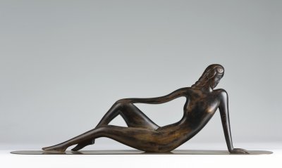 A SEATED FEMALE NUDE