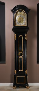 A BAROQUE GRANDFATHER CLOCK