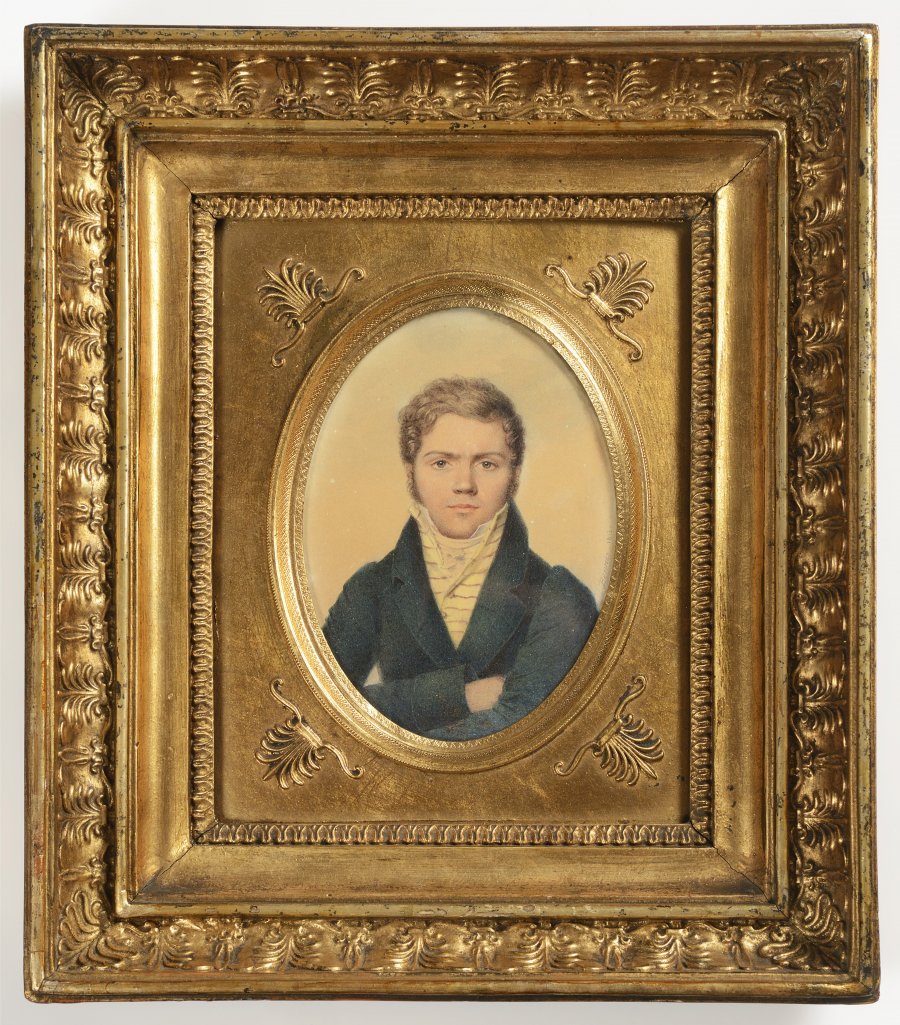 A Miniature Portrait of a Young Man