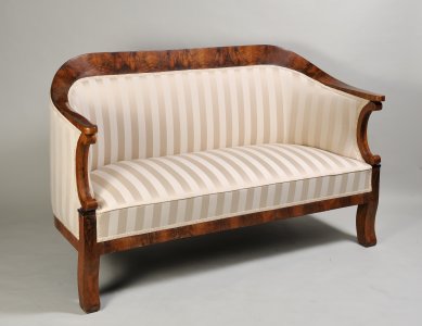 A BIEDERMEIER LOVESEAT