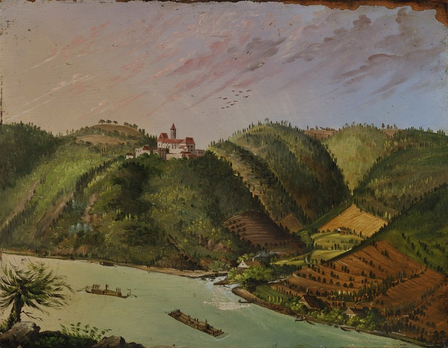 VLTAVA RIVER VALLEY LANDSCAPE 