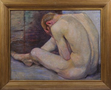 SEATED MALE NUDE