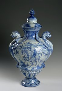 A VASE WITH A LID