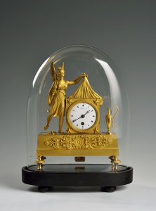 AN EMPIRE TABLE CLOCK