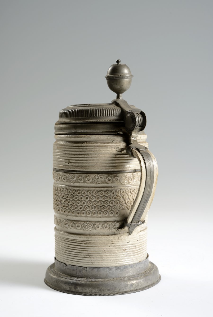 A SALT GLAZED STEIN