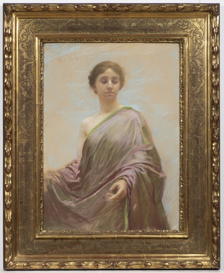 WOMAN WITH A DRAPERY