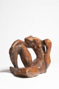 A SEATED FEMALE NUDE