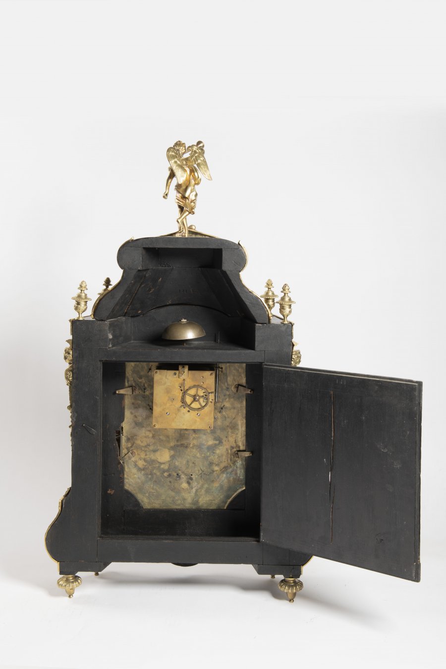 A LOUIS XIV STYLE TABLE CLOCK