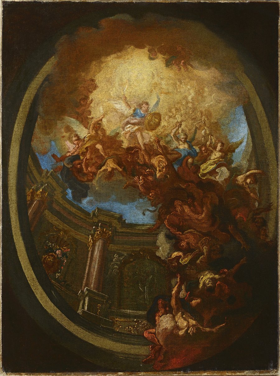 Archangel Michael Fighting Devil