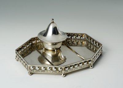 Wiener Werkstätte Silber Tintenfass