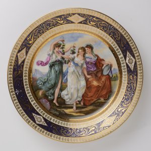 DVA PORCELÁNOVÉ TALÍŘE  ROYAL VIENNA - II